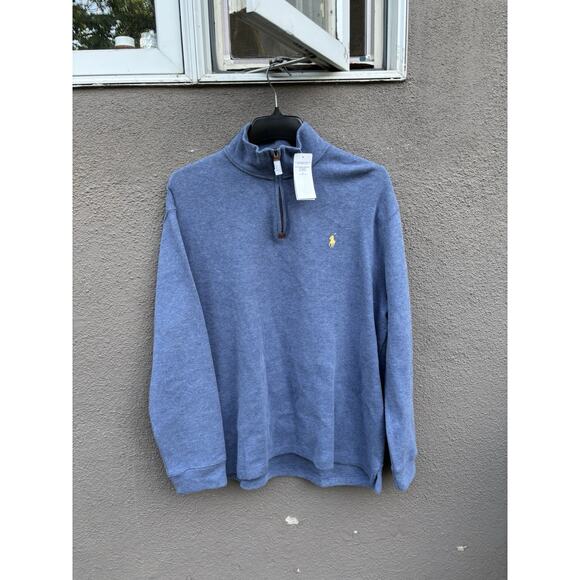 Ralph Lauren Other - Polo Ralph Lauren French Rib Half Zip Size XL Blue NWT